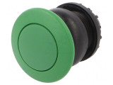 Comutator apăsare 22mm verde 2 poziții