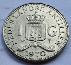 299. Moneda Antilele Olandeze 1 gulden 1970
