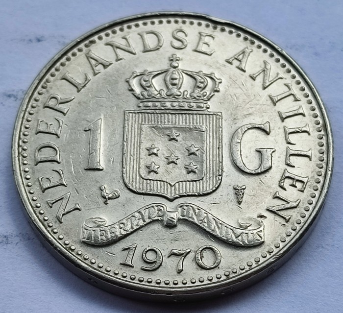 299. Moneda Antilele Olandeze 1 gulden 1970
