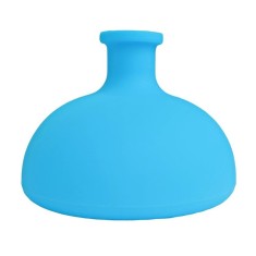 Dispozitiv Terapeutic Sputa, Cyrax, Cupa pentru Terapie Toracica, Dispozitiv de Eructare, pentru Sugari si Copii, 7.5 x 6 cm, din Silicon, Albastru