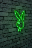 Decoratiune luminoasa LED, Playboy, Benzi flexibile de neon, DC 12 V, Verde, Neon Graph