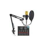 Cumpara ieftin Set Profesional Mixer Audio Si Microfon, MIC8, pentru podcast, inregistrare,