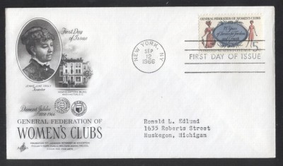 United States 1966 Womens clubs federation FDC K.648 foto