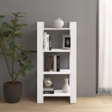VidaXL Bibliotecă/Separator cameră,alb, 60x35x125 cm, lemn masiv pin