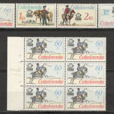 Cehoslovacia.1977 Expozitia filatelica PRAGA:Uniforme postale+EROARE XC.517