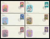 1979 - 6 FDC Flori protejate din Romania (varietate Audubon Society), LP 977