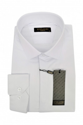 Camasa alba slim fit Corado (Marime: INT/L) foto