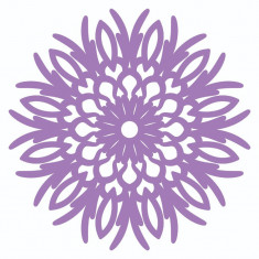 Sticker decorativ, Mandala, Mov, 60 cm, 7222ST foto