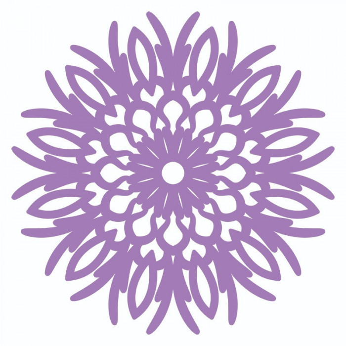 Sticker decorativ, Mandala, Mov, 60 cm, 7222ST