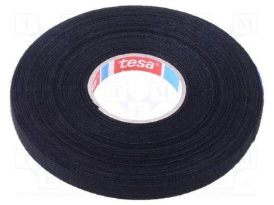 Bandă textilă TESA 9mm x 25m, cauciuc 20% foto