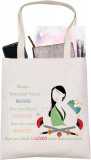 LO Mu Lan Cosmetic Make Up Bag Mu Lan Fans Motivational Gift You Are Braver St