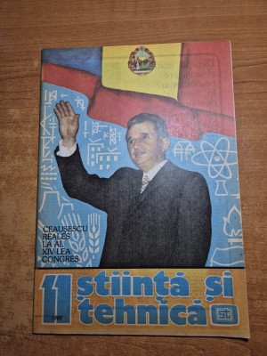 revista stiinta si tehnica noiembrie 1989 foto