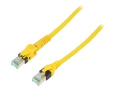 Patch cord S/FTP 6a galben 1m