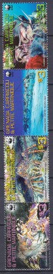 DB1 Fauna Marina WWF Crabi Teposi 2009 Grenada Carriacou Martinica 4 v. MNH foto