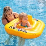 Colac scaun gonflabil pentru piscină, Galben, pentru copii 1-2 ani (11-15 kg), CMCLASS