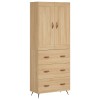 Dulap inalt, stejar sonoma, 69,5x34x180 cm, lemn compozit
