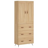 Dulap inalt, stejar sonoma, 69,5x34x180 cm, lemn compozit