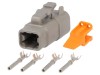 Conector DEUTSCH DTM 4-PIN mamă pe cablu, IP68, Curent 7.5A