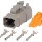 Conector DTM 4-PIN mamă pe cablu