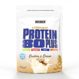Pudra proteica cu aroma de Cookies &amp; Cream Protein 80+, 500g, Weider