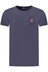 U.S. Grand POLO Tricou barbati simplu cu logo rosu brodat, bleumarin inchis foto