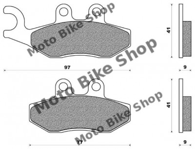 MBS Placute frana Piaggio Beverly 125-200, Cod Produs: 225102620RM foto