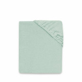 Cearceaf cu elastic MimiNu pentru pat 160x80 cm din terry Cold Mint