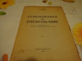 N. Iorga - Comemorarea lui Stefan cel Mare - brosura - 1940