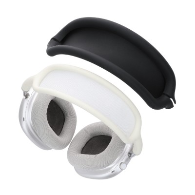 Banda pentru casti Apple Airpods Max, Kwmobile, Negru, Silicon, 56698.01 foto