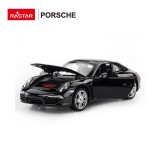 Macheta Auto Porsche 911 Neagra, Scara 1:24, Metal, Rastar. Masinuta pentru Baieti si Colectionari. Cadou Reusit!