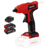 Einhell TE-CG 18 Li PXC + Twinpack CB + 4514095 - Pistol de lipit cu bagheta siliconica 11 mm 170 grade C + Set 2 acumulatori si incarcator Li-Ion 18