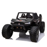UTV electric pentru copii 3-12 ani BJX1928, 4x4, 300W, 24V, echipare PREMIUM Negru