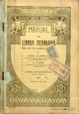 Manual de Limba germana Ionescu Coman Dragomirescu Semnat de autori Cls. V RAR foto