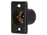 Conector XLR tată 4 pini, 10A, 50V, lipire, argintat - DELTRON