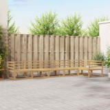 vidaXL Set de canapele de exterior 6 pcs Alb 404 x 166,5 x 73 cm 3386498