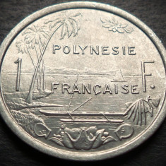 Moneda exotica 1 FRANC - POLYNESIE / POLINEZIA FRANCEZA, anul 1977 * Cod 3729