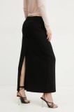 MICHAEL Michael Kors fusta culoarea negru, maxi, drept, MS570HCENX