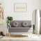 Gossi bancheta cu perne, gri taupe, 113x64,5x75,5 cm, textil