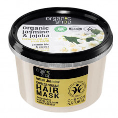 Masca pentru par cu Iasomie Indiana si Ulei de Jojoba, Organic Shop Hair Mask, Ingrediente 98.67% Naturale, 250 ml foto