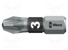 Capăt de şurubelniţă Pozidriv PZ3 25mm BiTorsion WERA