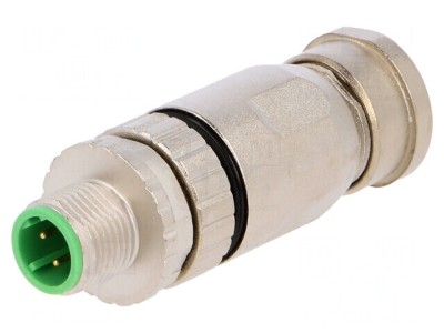 Mufă M12 4 Pini Dreaptă IP67 Ethernet 250V foto