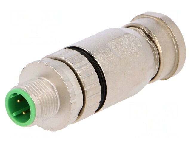 Mufă M12 4 Pini Dreaptă IP67 Ethernet 250V