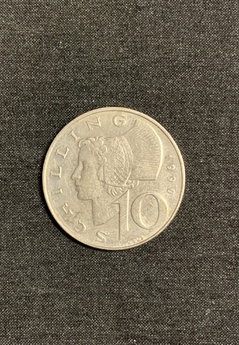 Moneda 10 schilling 1990 Austria