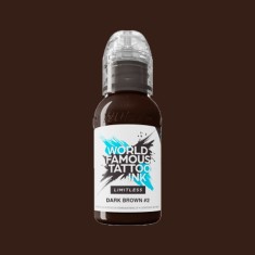 Tusuri Tatuaje - Culori WORLD FAMOUS 30 ml - Dark Brown 2