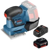 Bosch GSS 18V-10 + GBA + GAL 1880 CV - Slefuitor cu vibratii 101x113 mm + Set acumulator si incarcator Li-Ion 18 V 5 Ah