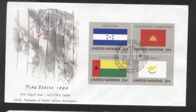 UN New York 1989 Flags FDC UN.073 foto
