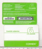 bnk card Romania - Connex - reincarcare 6 $ - RO-CON-REF-0052A