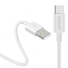 Cablu Dudao USB / USB Tip C 3A 1m Alb (L1T Alb) DUDAO CABLE L1T (TYPE-C)