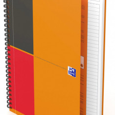 Caiet Cu Spirala B5, Oxford Int. Notebook, 80 File-80g/mp, Scribzee, Coperta Carton Rigid - Dictando