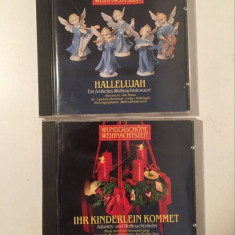 * Lot 2 CD-uri muzica Craciun, traditionala si clasica, 35 piese in total